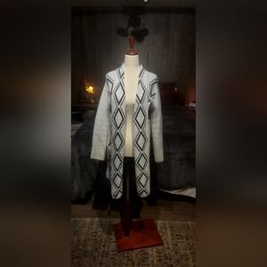 Staccato Open Front Fuzzy Cardigan Small